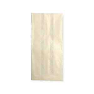 White kraft bag with PE 12 + 8 x 25 cm