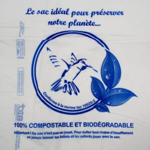 Biodegradable shoulder bags 26+12x45 cm Colibri