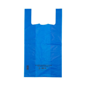Sacs à bretelles réutilisables bleus 26+12x45 cm - Furodet Emballages