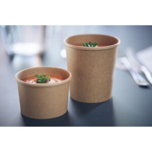 Cardboard pots of different sizes to show the difference
