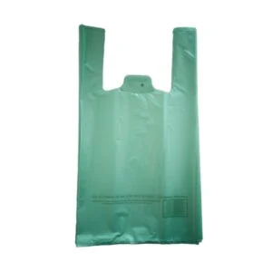 Shoulder bag 26+12x45 cm green