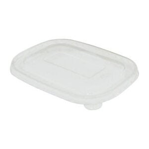 Transparent lid for hot use on BAMBOO catering boxes