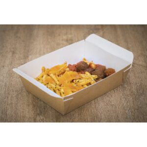 Clack&amp;Go brown kraft container 1300 ml without lid