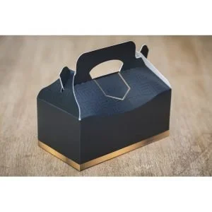 Premium pastry box with small handle