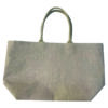 Flared Burlap Tote Bag