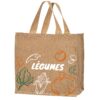 Cabas en toile de jute avec motif Fruits&Légumes