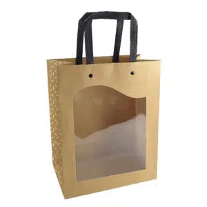 Paper bags with window Delicatessen 18+8x23 cm