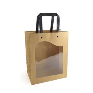 Paper bags with window Delicatessen 15+7.5x18.5 cm