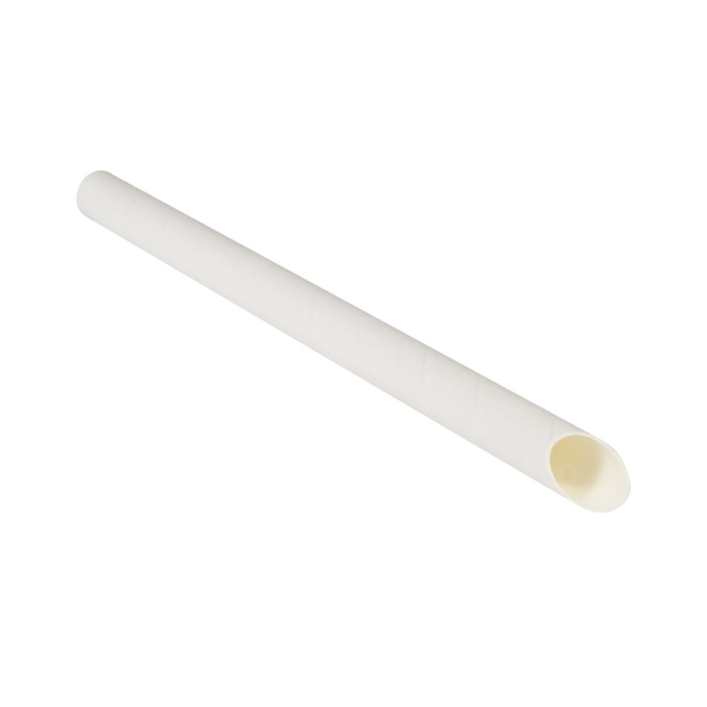 Weiße Papierstrohhalme für Bubble Tea