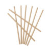 Natural brown 4-ply cardboard straws, 19.6 cm long by 6 mm in diameter