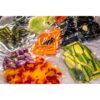 Vacuum storage bags with vegetables