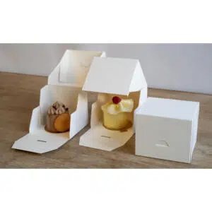 Pastry boxes 12x11x10 cm white