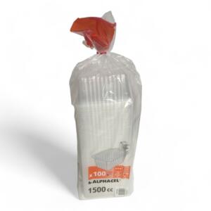 Pack of sealable trays 1500 ml