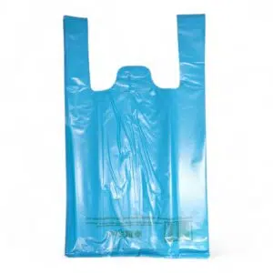Blue shoulder bags 26+12x45 cm
