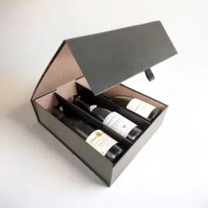 Box of 2/3 bottles opened with Pattern