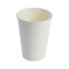 White cardboard cup for cold or hot drinks 35 cl