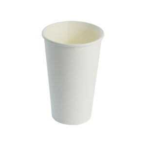 White cardboard cup for cold or hot drink 45 cl