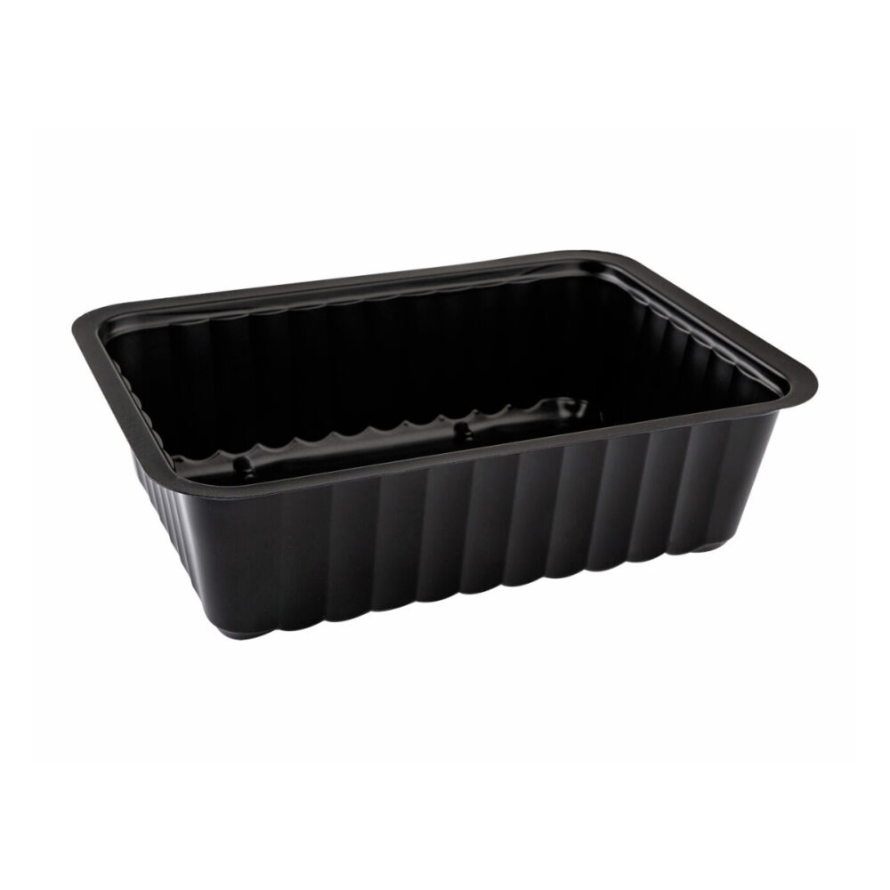Barquette thermoscellable noire Alphacel 1000 ml