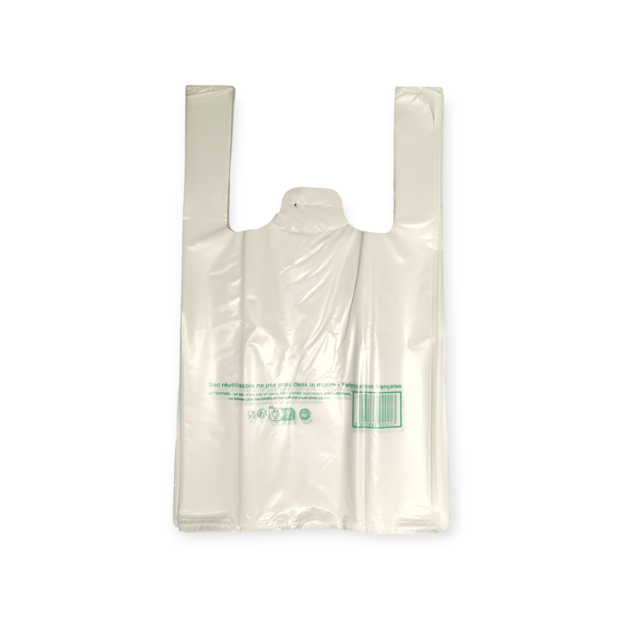 Reusable shoulder bags 26+12x45 cm