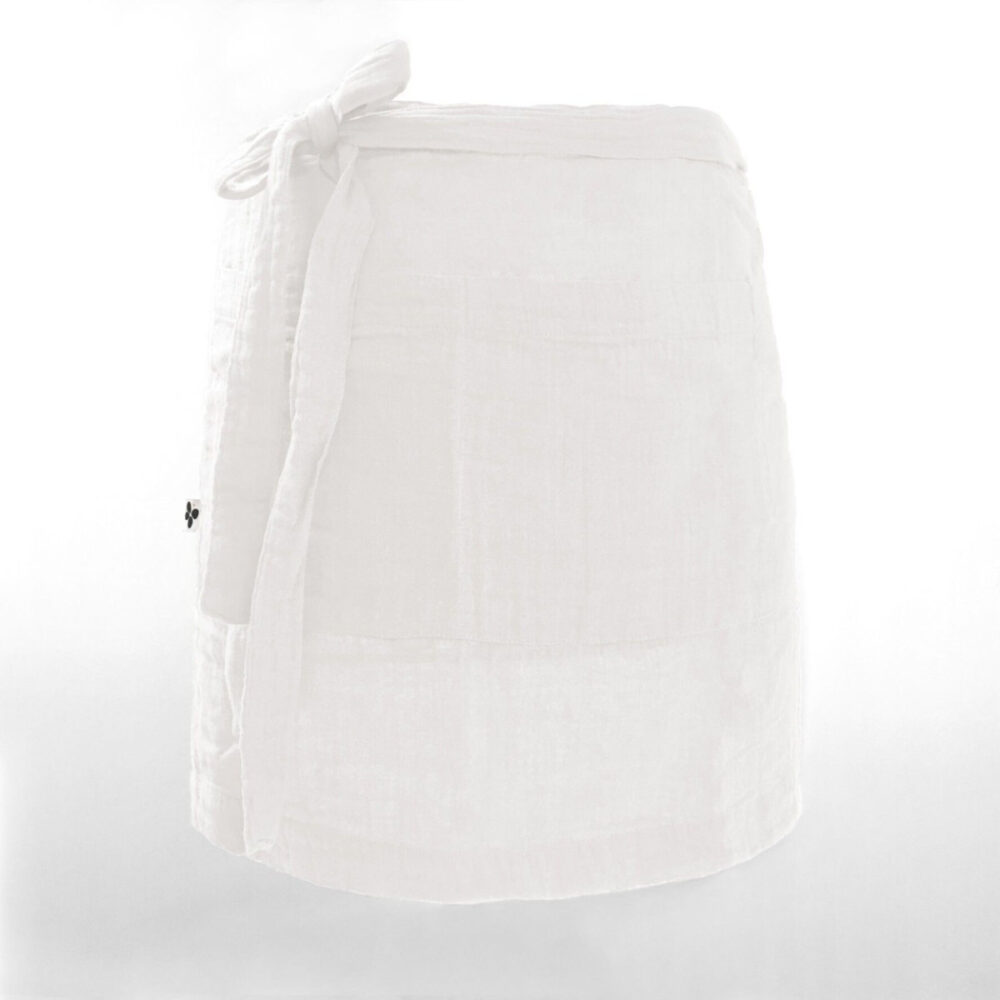 Waiter apron in Chantilly cotton gauze