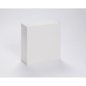 White pastry box without printing