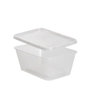 1000 ml injected tray with lid