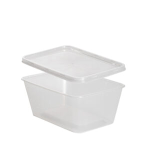 1500 ml injected tray with lid