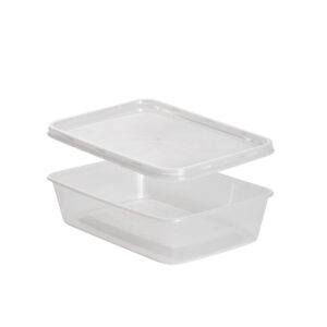 500 ml injected tray with lid