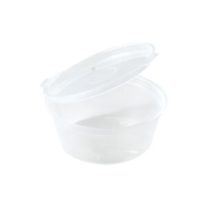 60 ml PP sauce pot with hinged lid