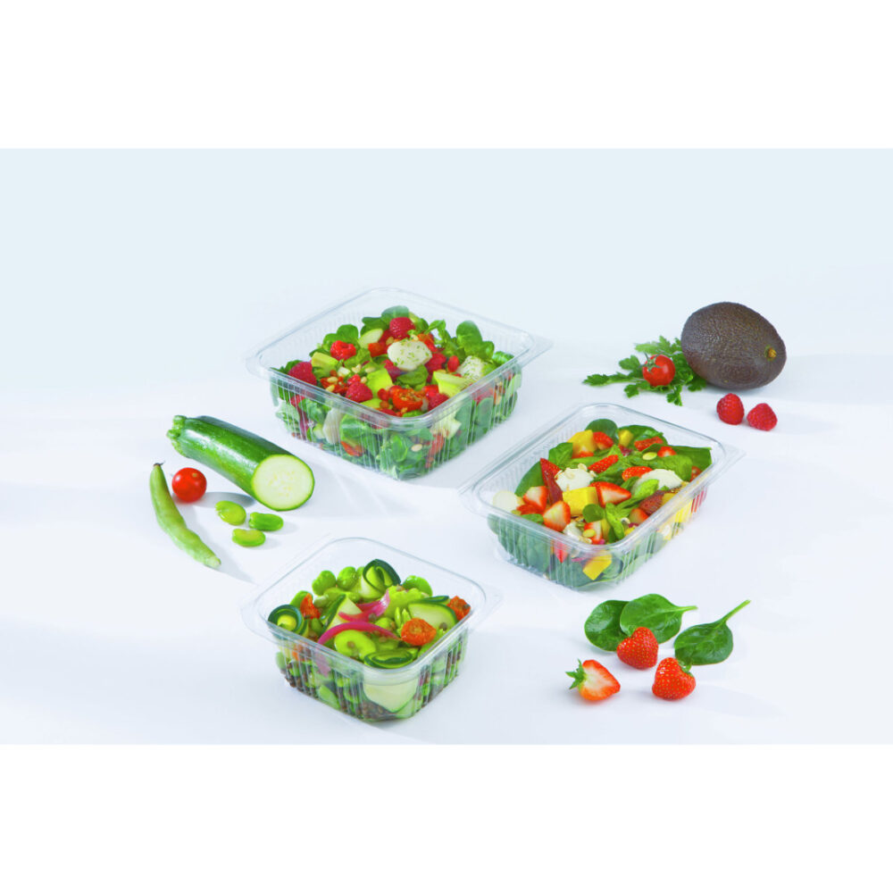 Barquettes cristal avec couvercle Optipack 250 ml par 600 – Image 3