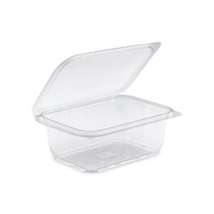 Barquette en plastique avec couvercle à tenant Optipack 1000g