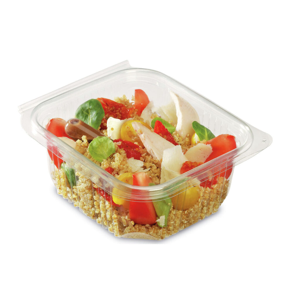 Barquettes cristal avec couvercle Optipack 250 ml par 600 – Image 2