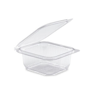 Barquette en plastique avec couvercle à tenant Optipack 500g