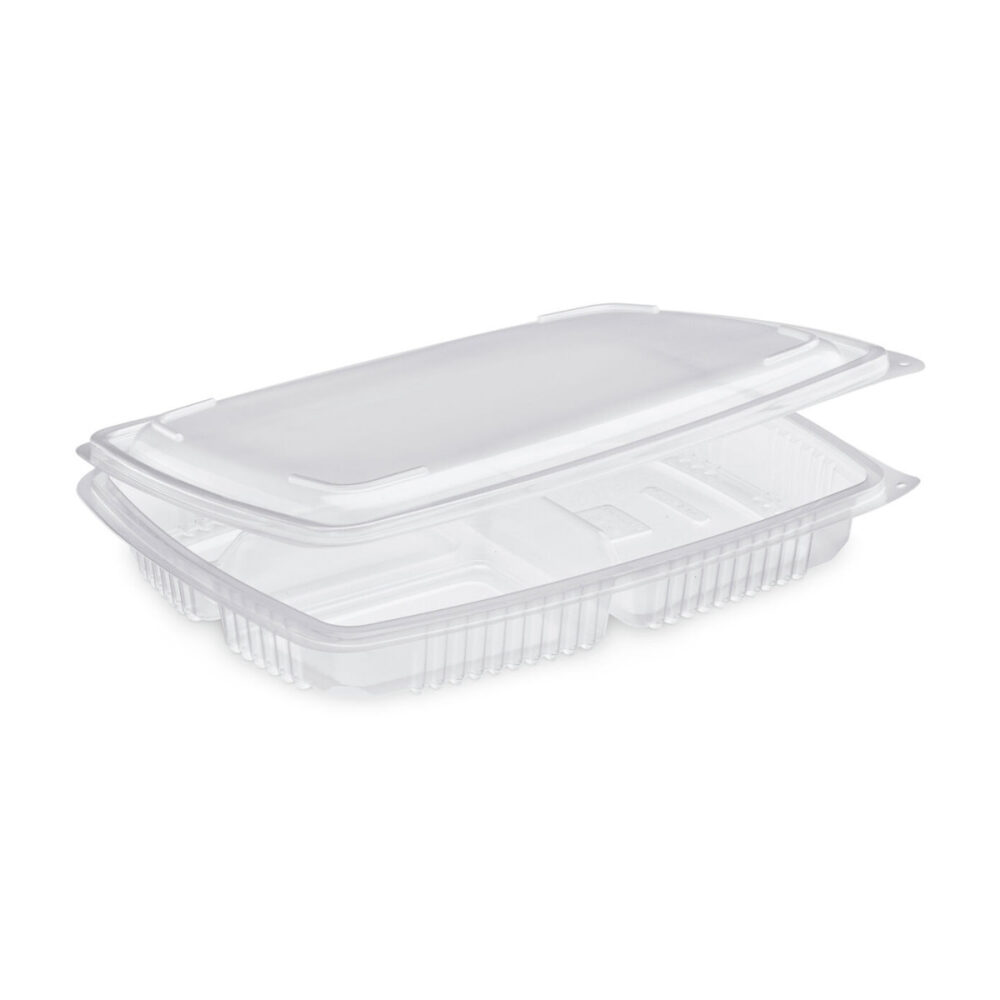 3 compartments tray with Ondipack hinge cover 1350ml