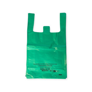 Reusable shoulder bags 26+12×45 cm green Premium