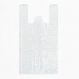 Transparent swab bags with straps, 30+14x54 cm, 15µ