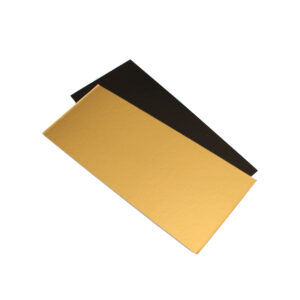 Plaque SEMELOR droit 17x10 cm Or/Noir - Furodet Emballages