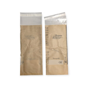 Torebki śniadaniowe z okienkiem i serwetką – Etui na przekąski 156×350 mm (opakowanie 500 szt.)