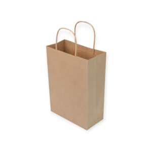Paper tote bag with twisted handles 22+10x28 cm